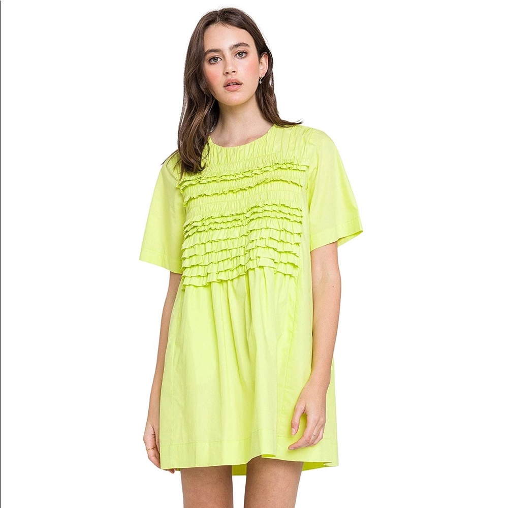 NWT English Factory Ruffle T Shirt Dress